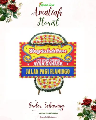 Bunga Papan Congratulation di Pangandaran